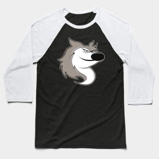 Comic Wolf Baseball T-Shirt